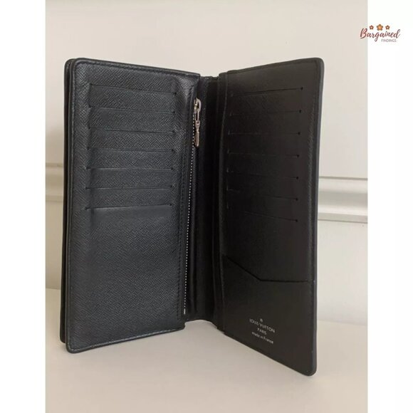 Authentic Louis Vuitton Damier Graphite Coated Canvas Leather Brazza Wallet 2012 - Picture 7 of 14